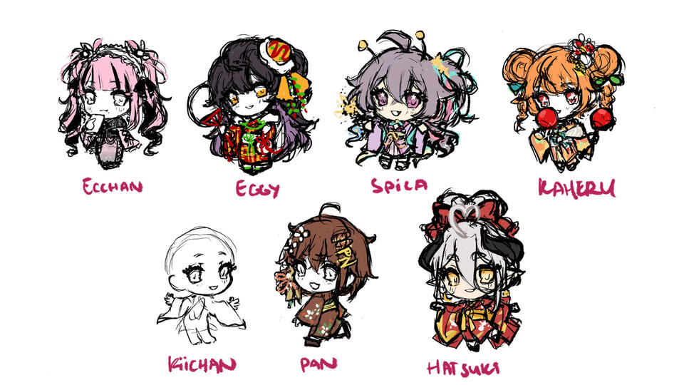 Chibi Colored Sketch